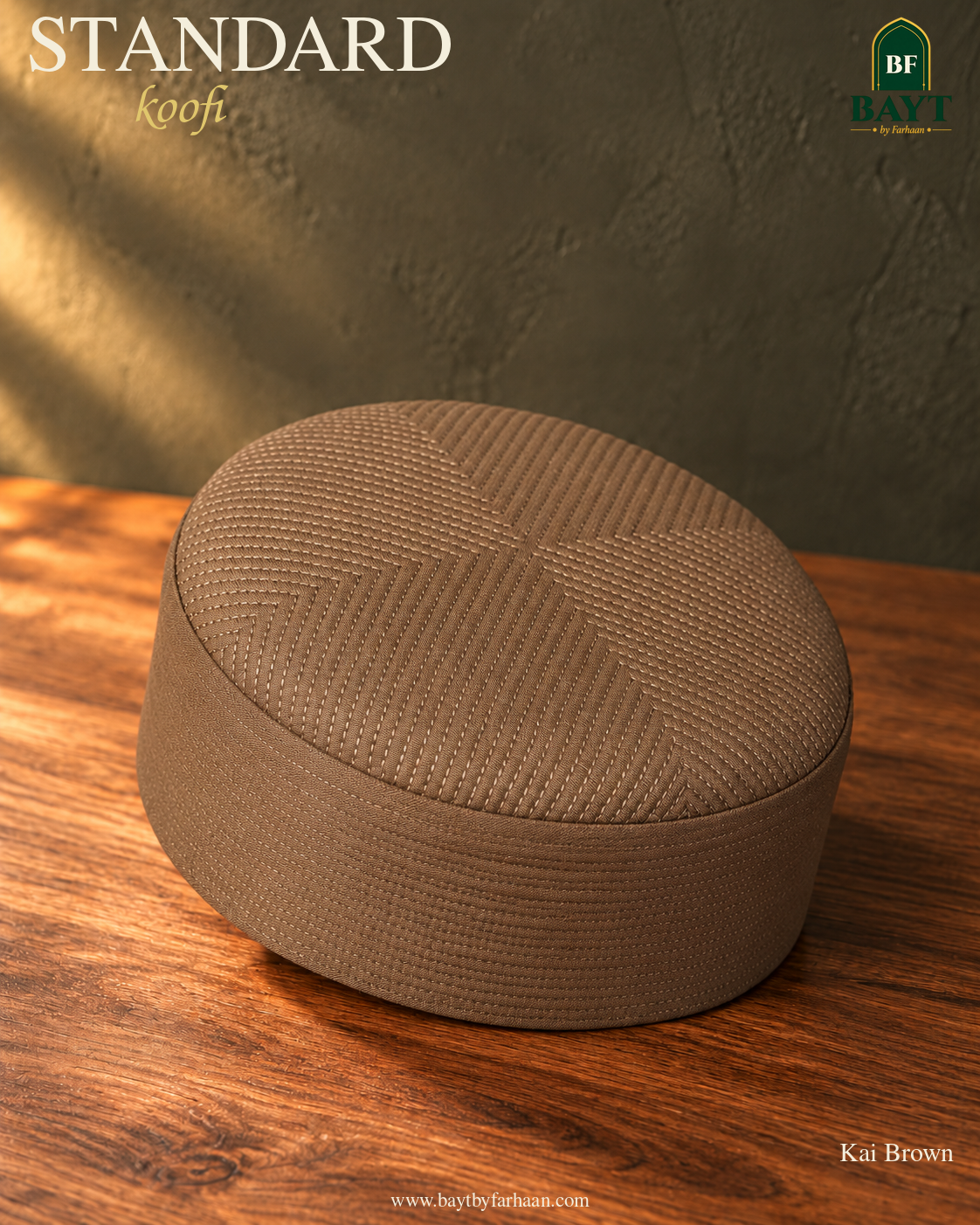 Standard Koofi in Kai Brown — Bayt by Farhaan